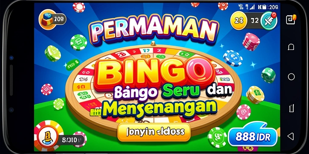 Gameplay seru Bingo di 888IDR dengan antarmuka yang menarik.