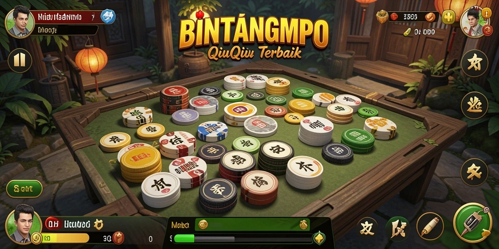 Tampilan gameplay menarik di BINTANGMPO dengan kartu QiuQiu.