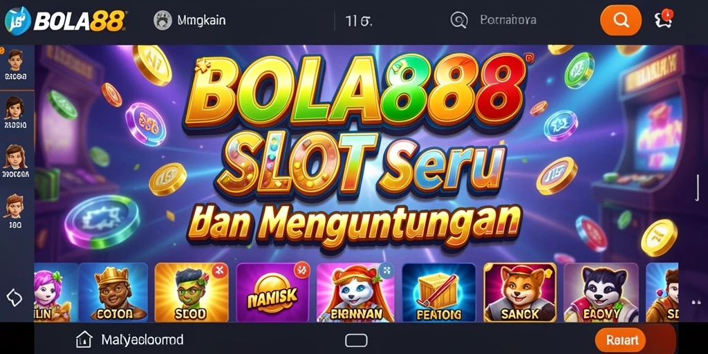 Tampilan menarik dari gameplay slot BOLA88 dengan grafis yang memukau.