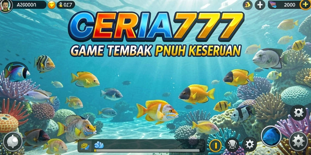 Tampilan gameplay Tembak Ikan yang seru dan menarik di CERIA777.