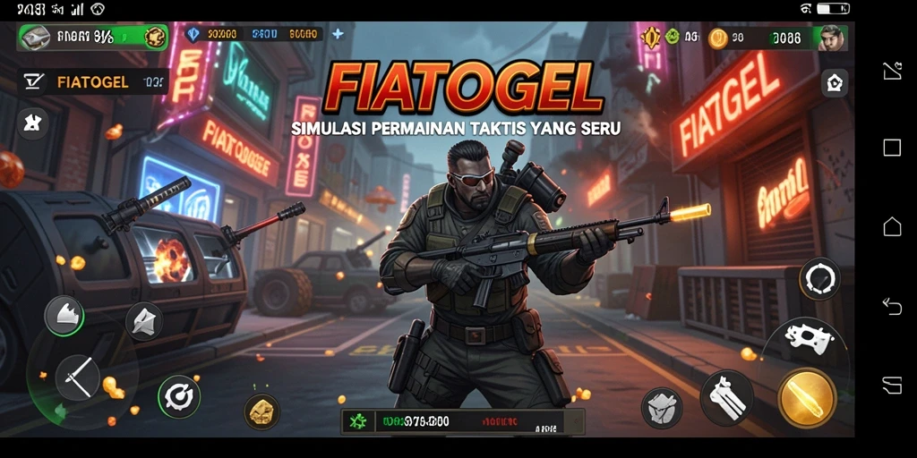 Tampilan gameplay FIATOGEL yang mendebarkan dan seru.