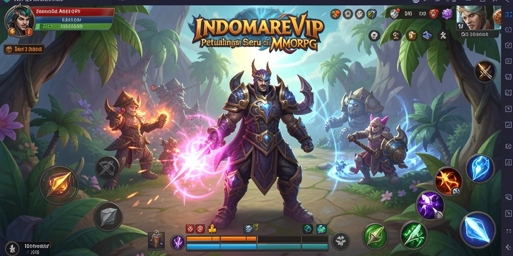Screenshot INDOMAREVIP menampilkan aksi seru dalam petualangan MMORPG.