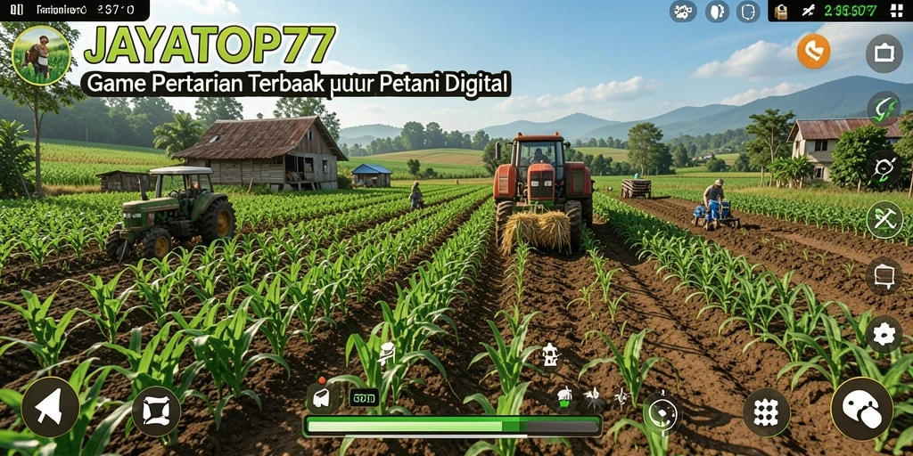 Screenshot JAYATOP77 menunjukkan pengalaman bertani yang seru dan interaktif.