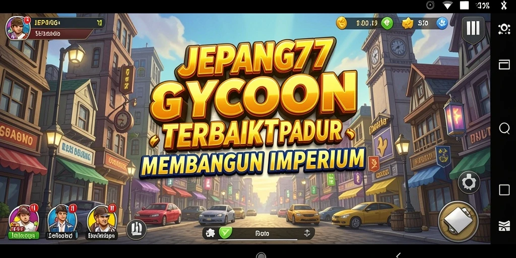 Tampilan gameplay <strong>JEPANG77</strong> yang menarik dengan elemen manajemen bisnis.