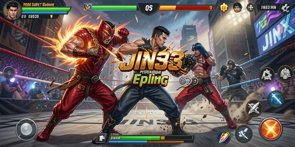 Screenshot JIN33 menampilkan aksi pertarungan yang seru dan grafis yang memukau.