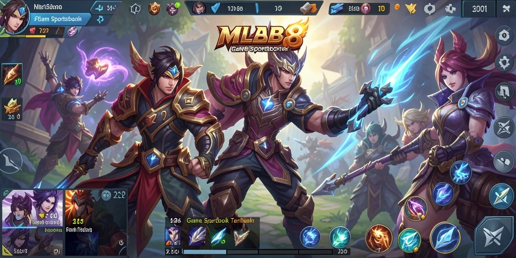 Tampilan menarik dan interaktif dari gameplay Sportsbook MLBB8.