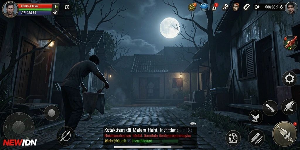Gameplay horor yang menegangkan dalam NEWIDN.