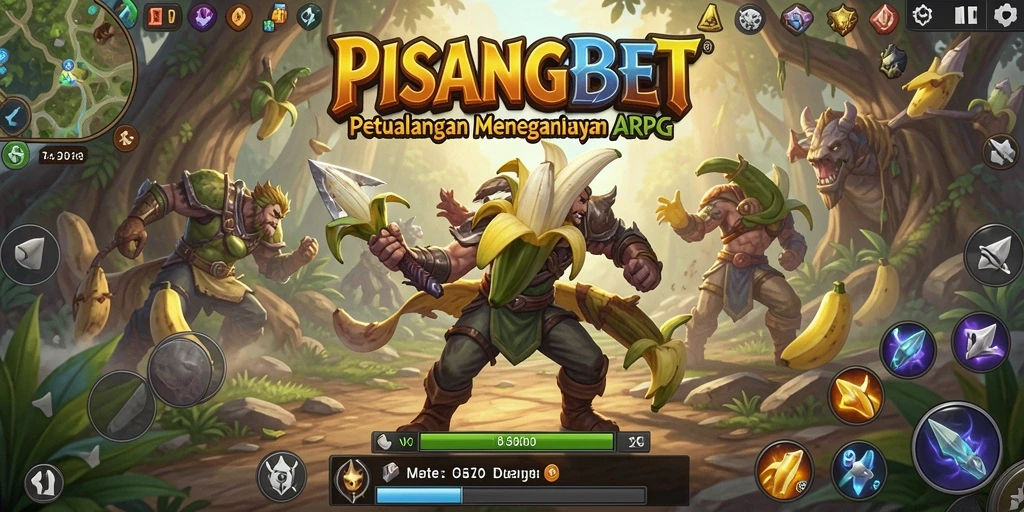 Tampilan seru dan menegangkan dari gameplay PISANGBET dengan aksi ARPG.
