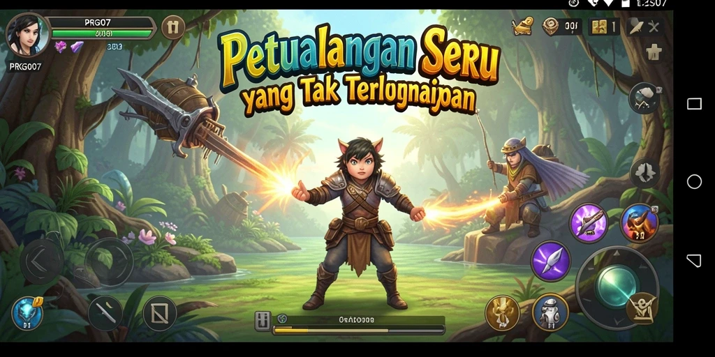 Menampilkan gameplay menegangkan dalam dunia petualangan PRG007.