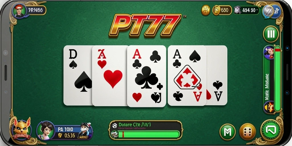 Tampilan seru dari gameplay Domino di PT777 yang menantang.
