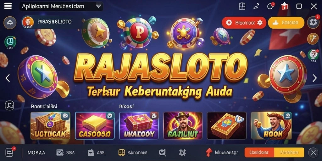 Tampilan antarmuka modern RAJASLOTO yang memudahkan pengguna.