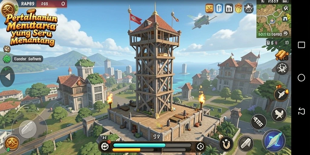 Gameplay menara pertahanan yang menantang dan seru di RAP89.