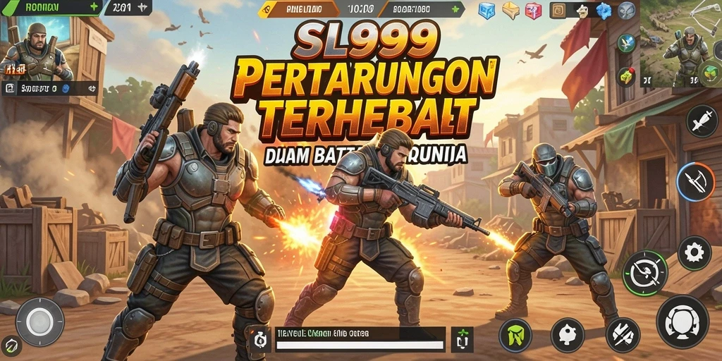 Tampilan gameplay seru dalam SL999 saat pertempuran Battle Royale.
