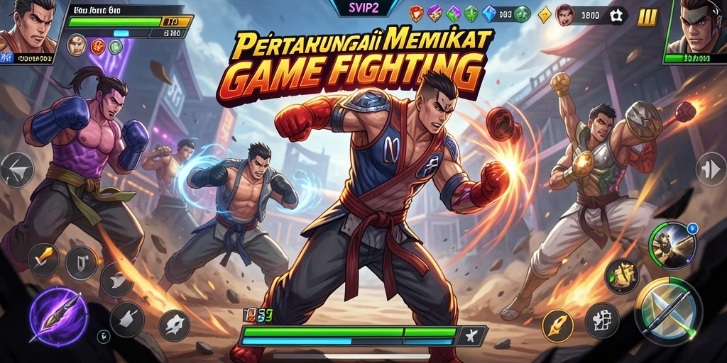 Screenshot gameplay SVIP2 menunjukkan pertempuran seru antar karakter.