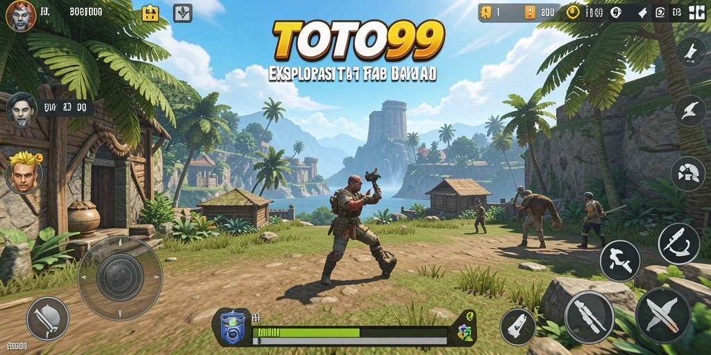 Screenshot menampilkan karakter yang sedang menjelajahi dunia terbuka di TOTO99.