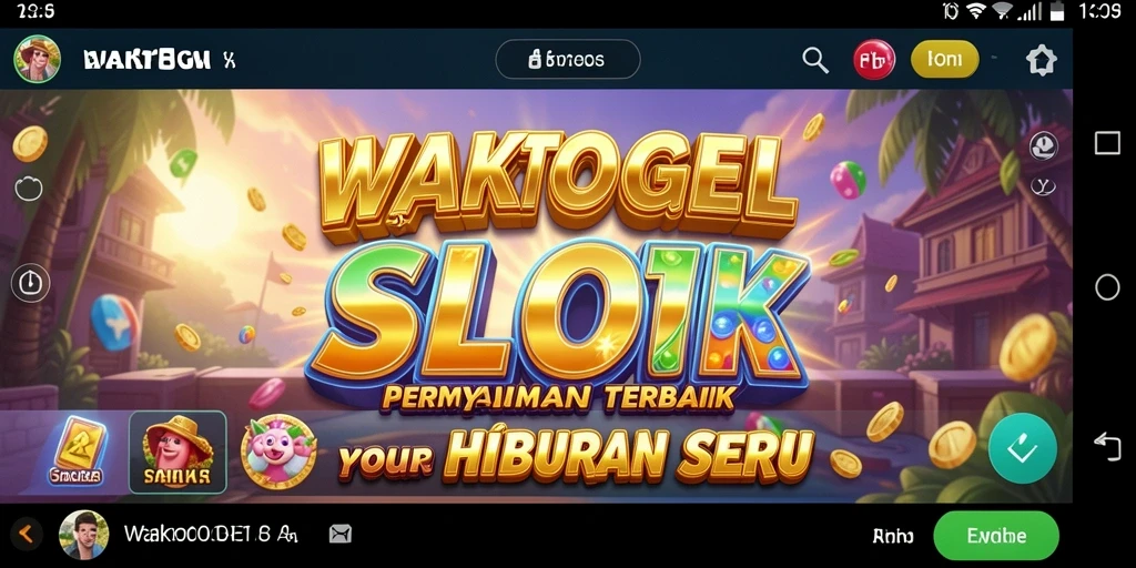 Tampilan menarik dari gameplay Slot di WAKTOGEL yang penuh aksi.