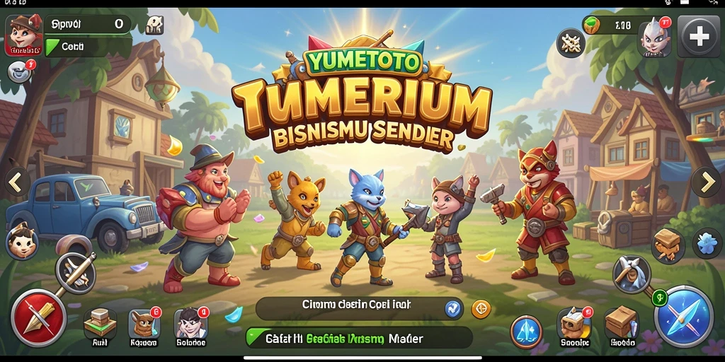 Tampilan gameplay YUMETOTO menunjukkan pengalaman manajerial yang menyenangkan.